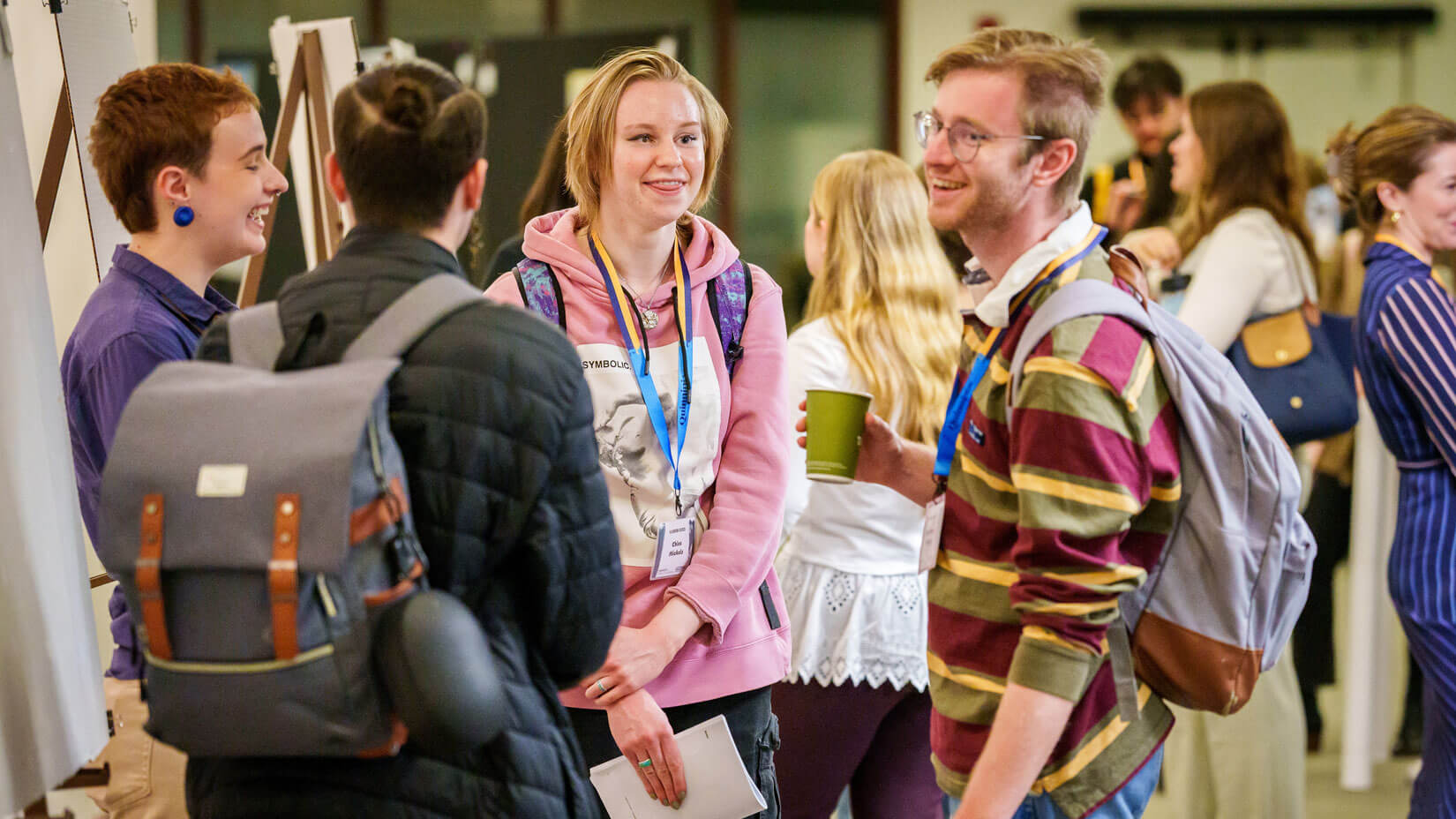 Students socialize at the annual NEURON Conference