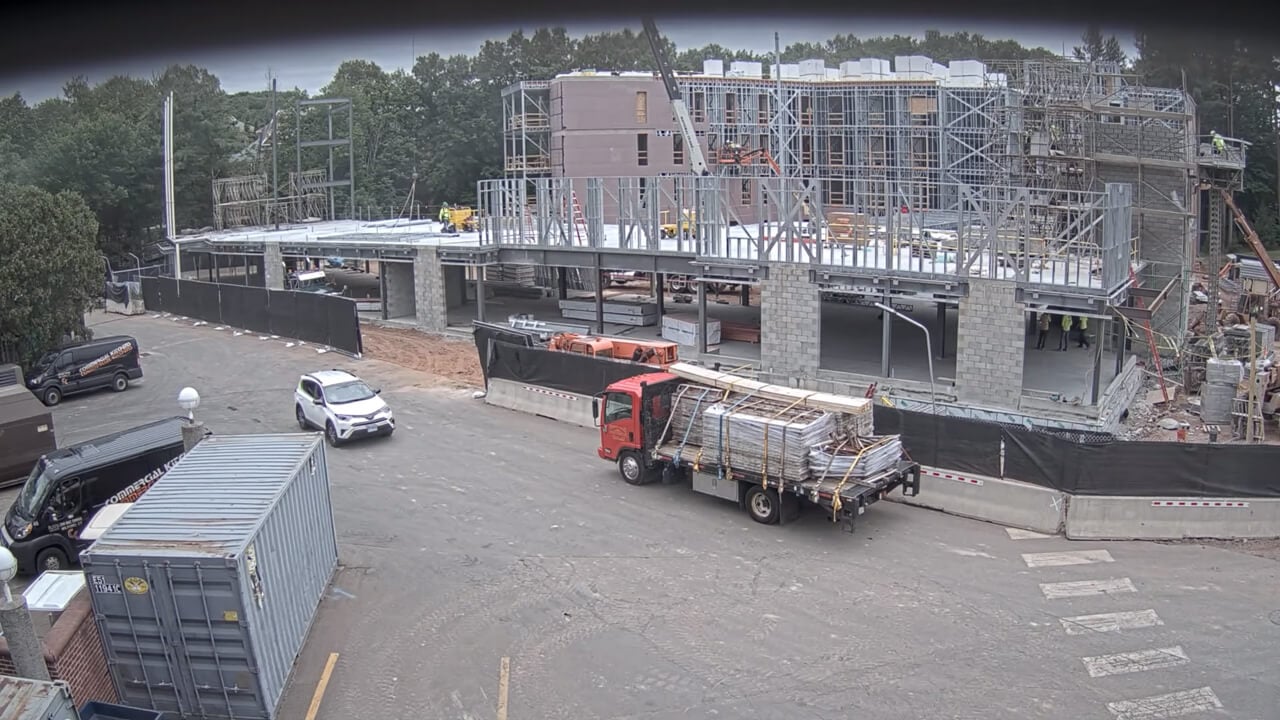Live view of construction of South Quad as of June 2023