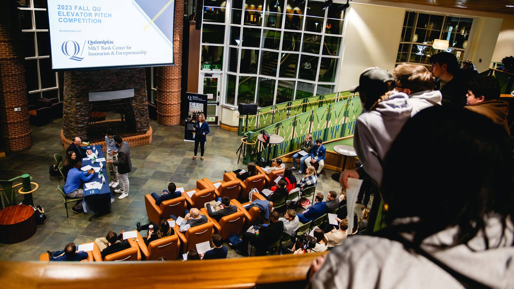M&T Bank Center for Innovation and Entrepreneurship hosts the QU Pitch Competition,