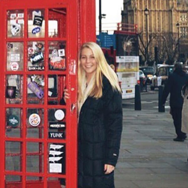 Jacqueline Waite '17, MBA '18, reached new heights overseas when she studied abroad in London as part of the BS/MBA dual-degree program.