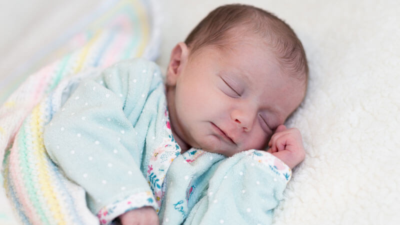 Sowalsky infant sleeps peacefully