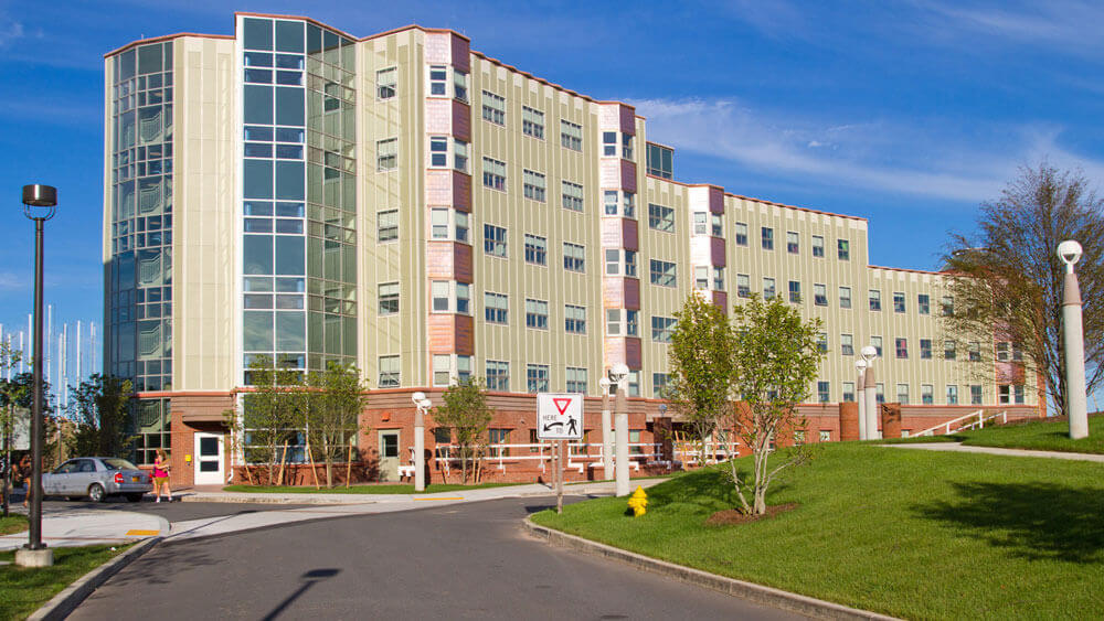 Eastview residence hall on Quinnipiac's Rocky Top campus